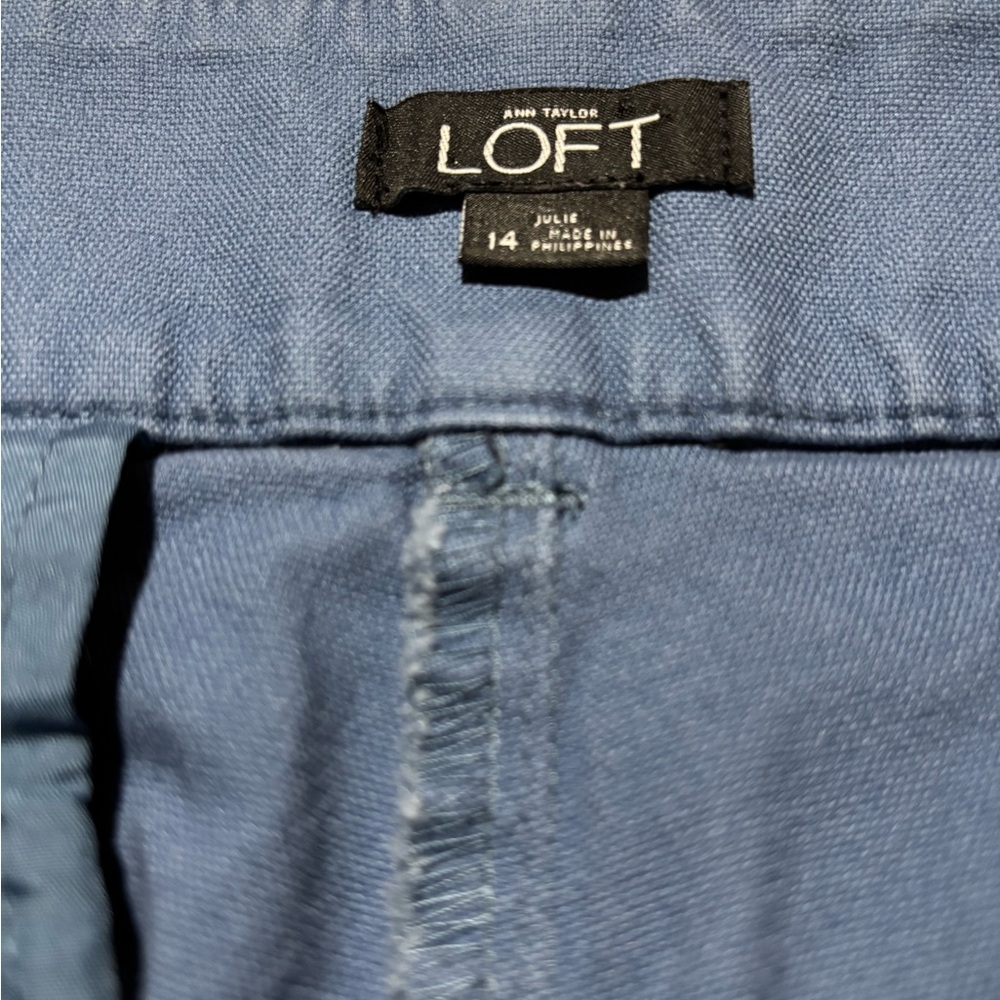 LOFT Julie Blue Shorts - Picture 2 of 14